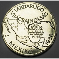Magyarország,100 forint 1985 - Mexikói foci VB aUNC+