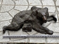 Nikolai Lieberich “resting bear” cast iron figurine