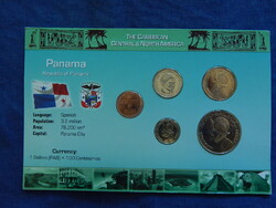 Panama 2008-as forgalmi sor (5 db) 1 Centesimo - 1/2 Balboa