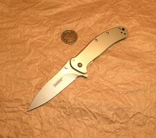 KERSHAW taktikai kés, bicska, gyűjteményből. VÁGATLAN! Kés, bicska, tőr, bortva.