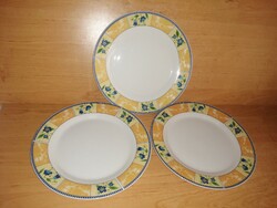 AML Royal porcelán lapostányér 3 db egyben - átm. 22,5 cm (47/d)