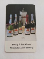 Kiskunhalasi Állami Gazdaság kártyanaptár 1987