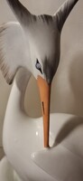 Aquincumi búbos vöcsök porcelán madár figura