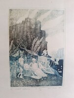 Egresi Zsuzsa rézkarc