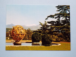Postcard (66) - Switzerland - Geneva - Palace Of Nations - Woodrow Wilson-memorial globe and the Mont-Blanc