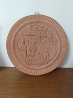 Korai Gádor István terrakotta Szent család fali relief!