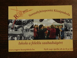 Reklám képeslap - Rogers - Személyközpontú középiskola