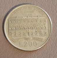 Olaszország 200 Líra, 1990 - Államtanács - Emlékérme