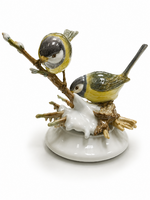 Herend Hungary First Edition madárpár porcelán figura – 1999 – ritka gyűjtői darab