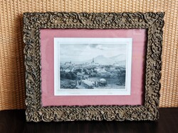Decorative Gilded Picture Frame with Lőcse Landscape A500