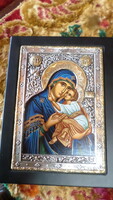 25,5 x 19 cm-es , hibátlan , kézzel festett ikonmásolat , akár ajándékozható állapotban .