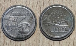 Old Magyar Posta telephone token (tantusz)