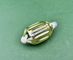Régi bordázott üveg karácsonyfadísz