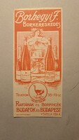 „Szecessziós Hölgyalak Borospalackokkal – Borhegyi F.”