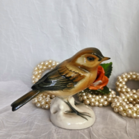 Retro Karl Ens német porcelán énekesmadár figura: gyűjtői darab