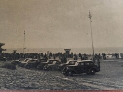 Hollandia, Hága, Scheveningen, korabeli autók, postatiszta
