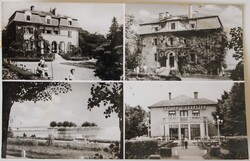 Képeslap, Balaton, Révfülöp, részletek, Ibolya Cukrászda (e)