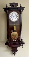 1860 körüli Biedermeier rövidingás kisméretű falióra