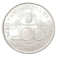 Magyarország,200 forint 1993 aUNC+ ezüst 12g500