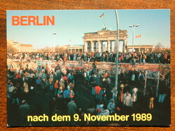 Képeslap Berlin - 1989. ősze: határnyitás után Kelet-Berlinben,