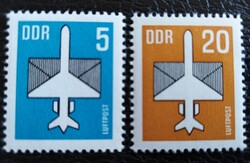 ND2831-2 / NDK 1983 Légiposta - Repülőgép és boríték bélyegsor postatiszta
