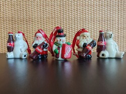 Coca-Cola porcelán karácsonyfadíszek A501