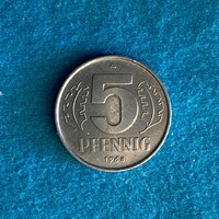 Németország - Germany - 5 pfennig - 1968 coin - A