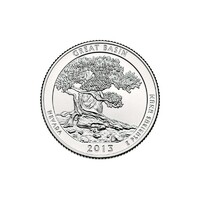 USA,quarter dollar 2013 S - Great Basin aUNC+ réz