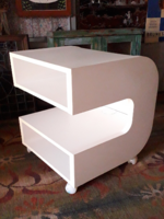 Retro design IKEA ILEN  tv-állvány, éjjeliszekrény, gurulós asztalka