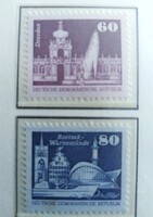 ND2649-50 / NDK 1982 Újjáépítés az NDK-ban bélyegsor postatiszta