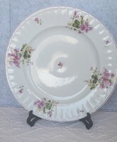Oepiag czechoslovak porcelain serving dish with purple flowers, 29 cm, 785 g