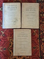 1921-a XI.-átdolgozott k. TOLDT: A TETEMBONTÁS ATLASZA-I.-III. ( teljes)-- IGEN JÓ ÁR!!!