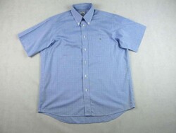 EREDETI LACOSTE (L / XL) ELEGÁNS RÖVID UJJÚ FÉRFI VILÁGOSKÉK ING