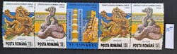 Románia 1994 Román-Kínai Filatéliai Kiállítás teljes sor szalagban (MNH)