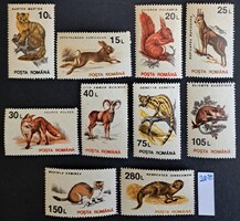Románia 1993 - Vadon élő emlősök teljes bélyegsorozat (10 db) MNH