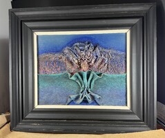 Wrábel Erzsébet (1959 - )  - Kibontakozás ( 24 cm x 30 cm )