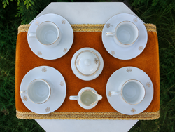 Starorolsky Porcelan Moritz Zdekauer (MZ) kávés készlet A197