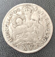 Mária Terézia (1740-1780) XV KRAJCÁR (AG) 1744 KB