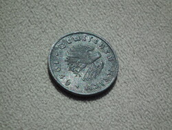 Németország, horogkereszt nélküli birodalmi 1 Pfennig (Reichspfennig), 1946 F, RITKA!