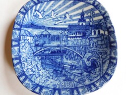 Rörstrand svéd decorative plate - Nils Holgersson - designed by: Gunnar Nylund, 1987