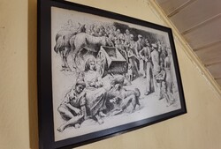 Tusrajz Pituk József alkotása 1950