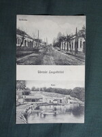 Postcard,Lengyeltóti,Zárda utca detail, Kéktó boathouse detail,Falusi Dezsőphotograph edition.1927-