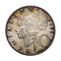 Ausztria ezüst 10 Schilling 1973 EF 7,51g Ag640