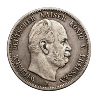 Poroszország I. Vilmos 5 Márka 1876 B 27,55g Ag900