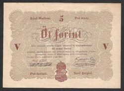 Kossuth 5 forint 1848 EF