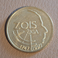 Szlovénia 5 Tolár, 1997 - Sigmund Zois - Emlékérme