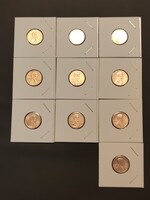 10 darab amerikai Lincoln 1 cent 1990-től 1999-ig!