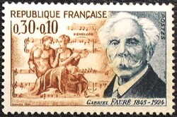 Fr1553 / Franciaország 1966 Gabriel Fauré zeneszerző bélyeg postatiszta