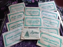 Ezüst lametta, arany lametta / 12 csomag