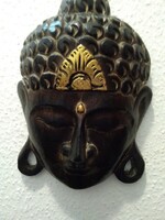Indiai  Buddha faragott faldisz